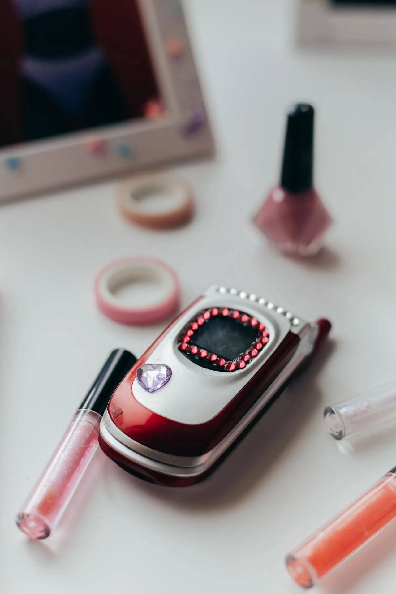 A retro flip phone