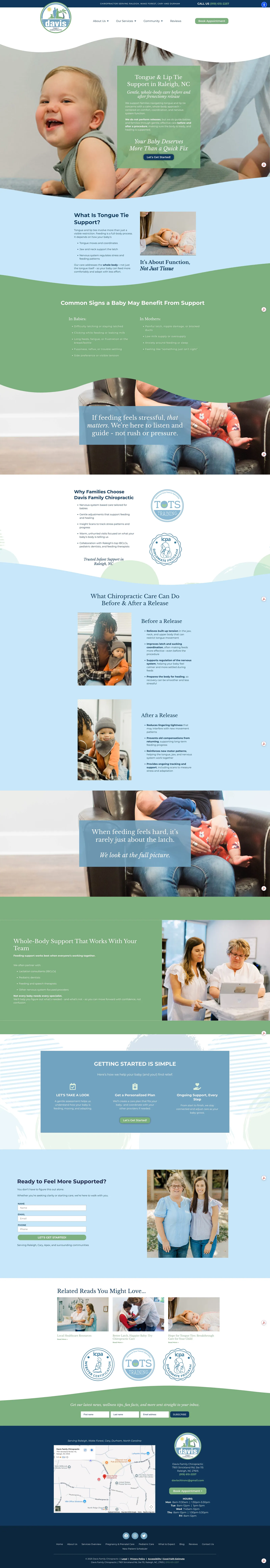 Davis Family Chiropractic website