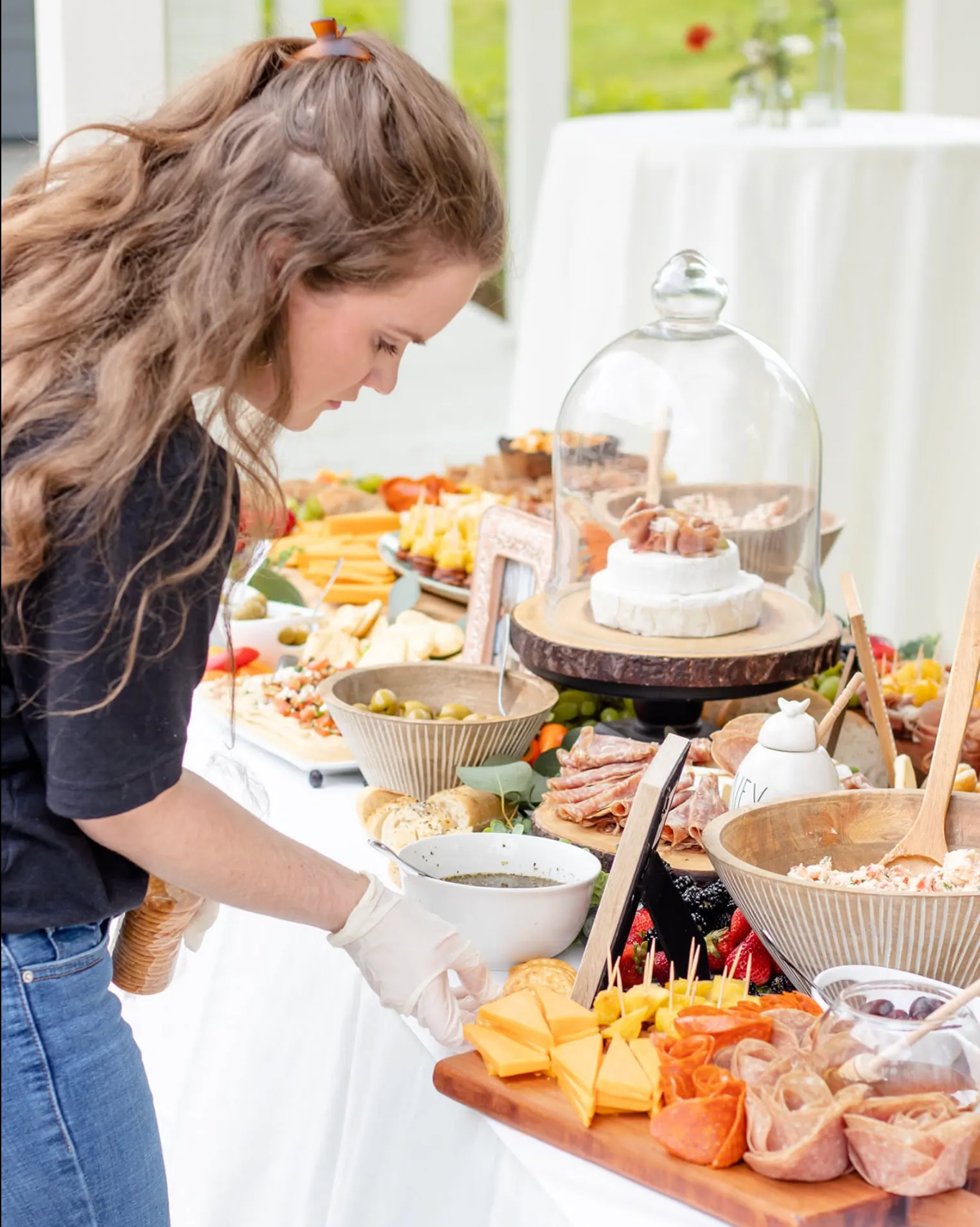 Madison Charcuterie grazing table styled at a wedding